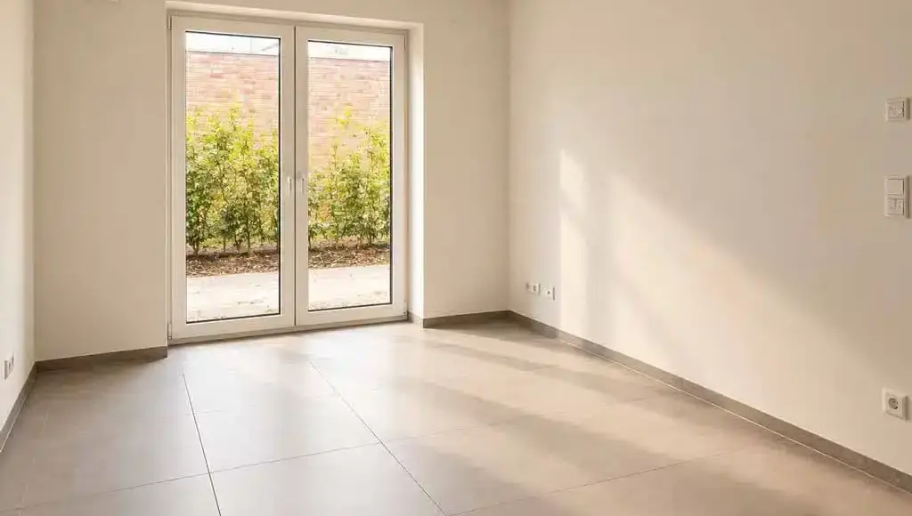 Oppenhome Immobilien – neuwertige 3-Zimmer-Erdgeschosswohnung mit Terrasse (Schlafzimmer)